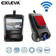 EKLEVA กล้องติดรถยนต์ Wi-Fi 2นิ้วเครื่องบันทึกในรถ DVR แดชบอร์ดมุมกว้าง170องศา HD1080P พร้อม G-Senso