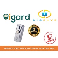 IGARD AC-IDG-IRS-25 STAINLESS STEEL EXIT PUSH BUTTON WITH BACK BOX ( SLIM TYPE )