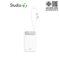 พาวเวอร์แบงค์ FOX 20000 mAh 22.5.W 1xType-C LED Display 2-in-1 Cable 208A1 (CCC) White by Studio7