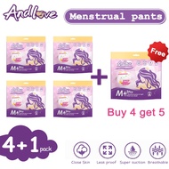 【Free 1 Pack】Andlove Menstrual Pants Sanitary Pad 卫生裤夜安裤  Soft Cotton