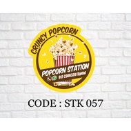 STICKER LABEL POPCORN | BERTIH JAGUNG | POPCORN CARAMEL