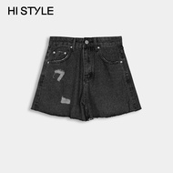 HI STYLE Women Short Jeans - Black - FVJ410837 / Seluar Jeans Pendek Perempuan - Hitam
