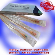 Foley Catheter (Fr 14,Fr 16 and Fr 18) 2 way Siliconized Latex Catheter by DISPOSAFE