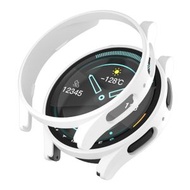 全城熱賣 - 適用於三星 Galaxy Watch5 Pro 45mm 噴油鏤空手錶保護殼（白色）