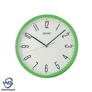 Seiko Clock QHA011M QHA011 Decorator Green Analog Quartz Standard Basic Wall Clock