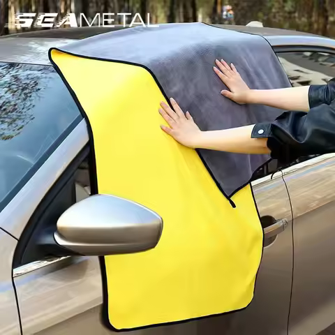 SEAMETAL Microfiber Towel 100x50CM Super Absorbent Car Cleaning Detailing Cloth Auto Care Drying Tow