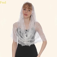 Fwd Lace for Head Scarf For Church Mantilla Lace Scarf Chapel Veil Catholic Mass Spanish Mantillas F