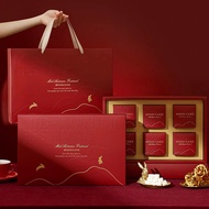 2025 Mooncake Gift Box Creative High-End Portable Gift Packaging Box Mooncake Empty Box Ready Stock 