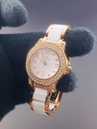 ĐỒNG HỒ NỮ NỘI ĐỊA NHẬT SIZE 30 MÁY PIN CAO CẤP VỎ INOX MẮT DÂY ĐÁ ĐÍNH KIM CƯƠNG TẤM