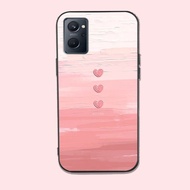 Phone case for oppo realme 9i with colorful hearts