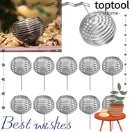 TOPTOOL 10pcs Bonsai Baskets, Stainless Steel Fertilizer Tool Gardening Fertilization Baskets, Durab