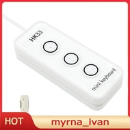 3 Key USB Macro Programming Key Keypad USB Keyboard Support Multiple Platform Portable Custom Mini K