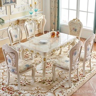 Rectangular Dining Table Small Apartment Table Combination Modern Simple European Style 2I American 