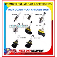Car Motorcycle Halogen Headlamp Headlight Bulb H1 H3 H4 H7 H8/H11 9005/9006 bulb 35/55W 100/90W