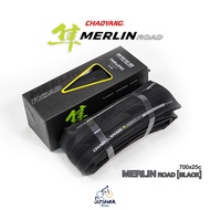CHAOYANG ยางนอกเสือหมอบ ใหม่ เพิ่มสีสัน ในการปั่นทุกเส้นทาง ยางพับเสือหมอบ 120TPI MERLIN ROAD ขนาด 7