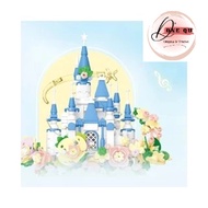 Wakki Brick Music Box Flower Castle Building Block Music Box LED