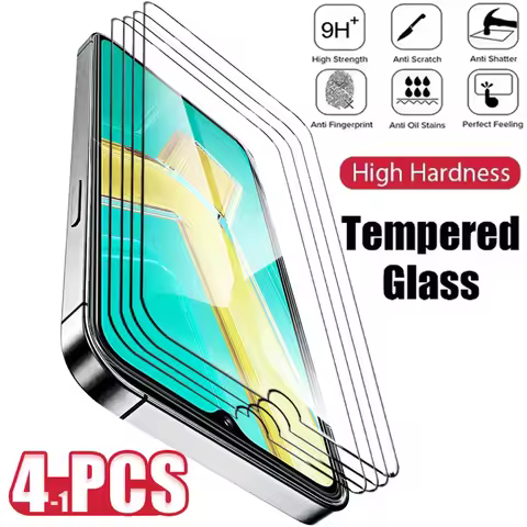 1-4PCS Tempered Glass For vivo Y03 Y03t Y28 Y28s Y15s Y16 Y17 Y20 Y20i Y21 Y22 Y17 Y19 Y20 Y20i Y21 