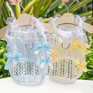 Cat Vest Thin Breathable Pet Clothes Bow Dog Pets Clothings with Traction Buckle 猫咪镂空木耳花边背心春夏狗狗衣服狗衣服