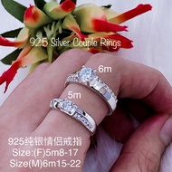 925 Sterling SILVER Couple Love Ring (925 SILVER Couple Ring) 925 SILVER Couple Ring