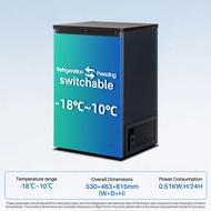 [Ready Stock] Snowflk  Small Chest Freezer Inverter Freezer Refrigerator MultifunctionFreezer Uprigh