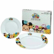 Tsum Tsum Opal and Round Plate Set 2 Pcs