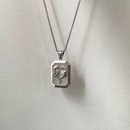 Twin Dragon Heart Necklace / Necklace Stainless Dragon Heart Necklace / Moonfire ACCESSORIES