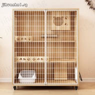 Villa, Pet Cat Home Cat House, Indoor Extra-Large Free Space Cat Cabinet, Luxurious Cat House, Panor