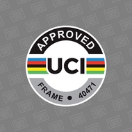 UCI frame Circle bicycle logo Decal sticker