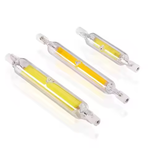 LED R7S COB Glass Tube 118mm J118 78mm J78 Super Bright Light Bulb AC110V AC 220V Home Replace Halog