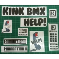 Kink BMX HELP! Decal Sticker Kink BMX The Williams
