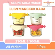 LUSN BABY FOOD BOX 230ML 300ML GLASS BOWL FOOD RESISTANCE TOOL 230 300 PRLAML