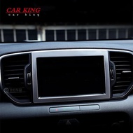 aihei สำหรับ Kia Sportage 4 Ql Kx5 2016 2017 2018 รถนำทางแผงกรอบฝาครอบ Trim Abs Matte Silver อุปกรณ์