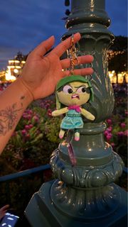 香港迪士尼樂園  HongKong Disneyland 玩轉腦朋友2 inside out2 公仔 KC KeyChain 鎖匙扣 阿憎 Disgust