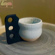 ECYOU Pottery Tools, Black DIY Handmade Pottery Centering Aid,  Plastic Portable Pottery Clay Scrape