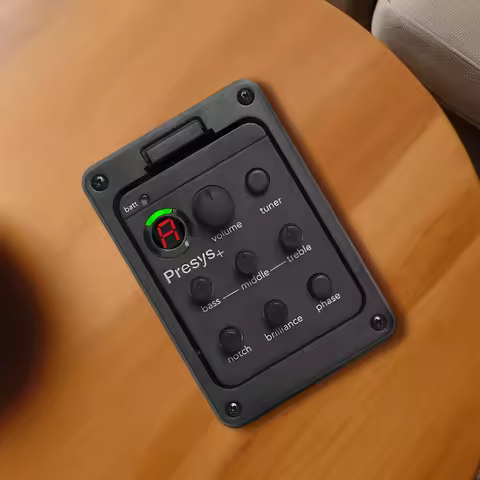 201 Classic Acoustic Guitar EQ Tuner Piezo Pickup Acoustic Guitar Preamp EQ Tuner Onboard Preamps fo