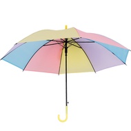 PTT Payung Transparan Style Korea Jepang Polos Warna Warni Payung Lipat Bening Cantik Payung Rainbow