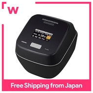 TOSHIBA Rice cooker 5.5-cup vacuum pressure IH jar rice cooker, made in Japan, with separate cooking for each brand, with brown rice course, high heat RC-10ZWT(K) Gran Black, family, for two people, newcomer to kindergarten, new member of society