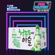 CARTON DEAL Jinro Soju Green Grape 20 bottles x 360ml
