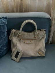 Balenciaga metallic edge city bag