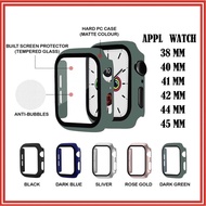 Compatible for Appl* WATCH CASE WITH TEMPERED GLASS SE 2 SERIES 11 10 9 4 5 6 se 3 7 8 40 41 42 44 4
