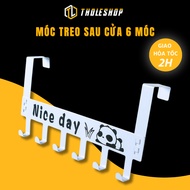 Clothes Hanger - Nice Day 6-Hook Back Door Hanger, Space Saving 9072