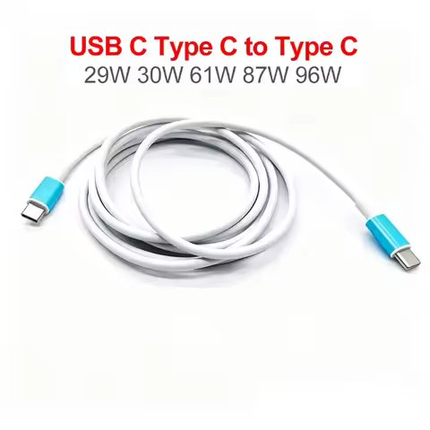 New USB C Type C to Type C DC 30W 61W 87W 96W Power Adapter Charger Cable For MacBook Pro A1706 A170
