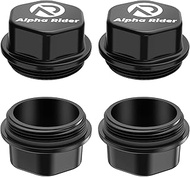 Replacement for Aluminum Vortex Trailer Hub Replacement Caps w/O-Ring 5 Lug Axle Dust Grease Cap K71