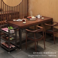 Restaurant Dining Table and Chair Iron Art Combination Chinese Style4Dining Tables and Chairs Table 