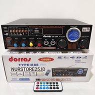 Power Amplifier Bluetooth DORRAS TYPE:888 DS-299 1200 Watt/Ampli Bluetooth DORRAS Karaoke/Ampli Blue