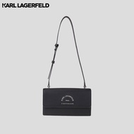 KARL LAGERFELD - RUE ST-GUILLAUME METAL FLAP SHOULDER BAG 240W3109 กระเป๋าสะพาย