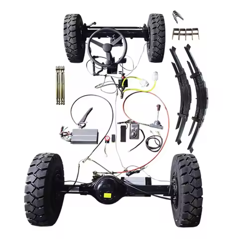 1.5-2T Electric Car Conversion Kit Oil Brake 3000w Brushless Rear Axle with Front Steering Axle Elec