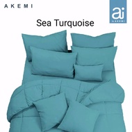 Ai by Akemi /At&amp;in Colourkissed Ultra Soft Comforter 5pcs Set 620TC / 38cm ( Super Single/ Queen / King ) Cadar Set