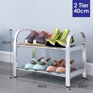 Encora Stainless Steel Shoe Rack Rak Kasut Bertingkat Multilayer Shoe Shelf Shoe Organizer Rack Rak 