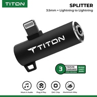 TITON Splitter iPhone DAC Chip Converter 3.5mm Audio and Lightning to Lightning Adapter Adaptor OTG